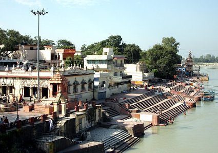 Bathing ghats at Rishikesh
