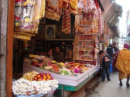 Shops in Vrindavan
