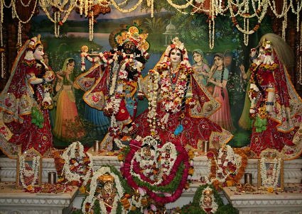 Sri Radha Shyamasundar Iskcon Vrindavan India