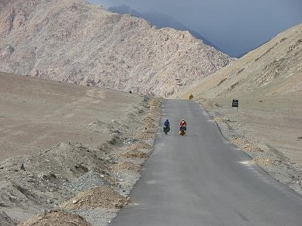 Motorcyclist tourists in Ladakh