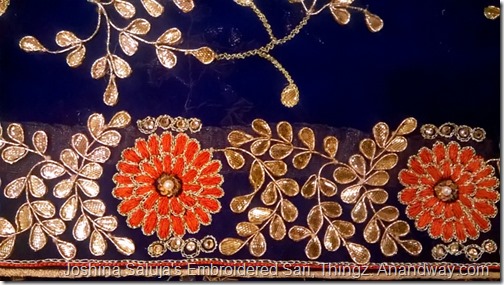 Gota Patti embroidery Sari, Joshina Saluja Thingz Lucknow, India